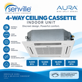 Senville AURA 4-Way Ceiling Cassette Indoor Units