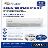 Senville AURA Multi-Zone Floor & Floor/Ceiling Indoor Units | 12K & 18K BTU