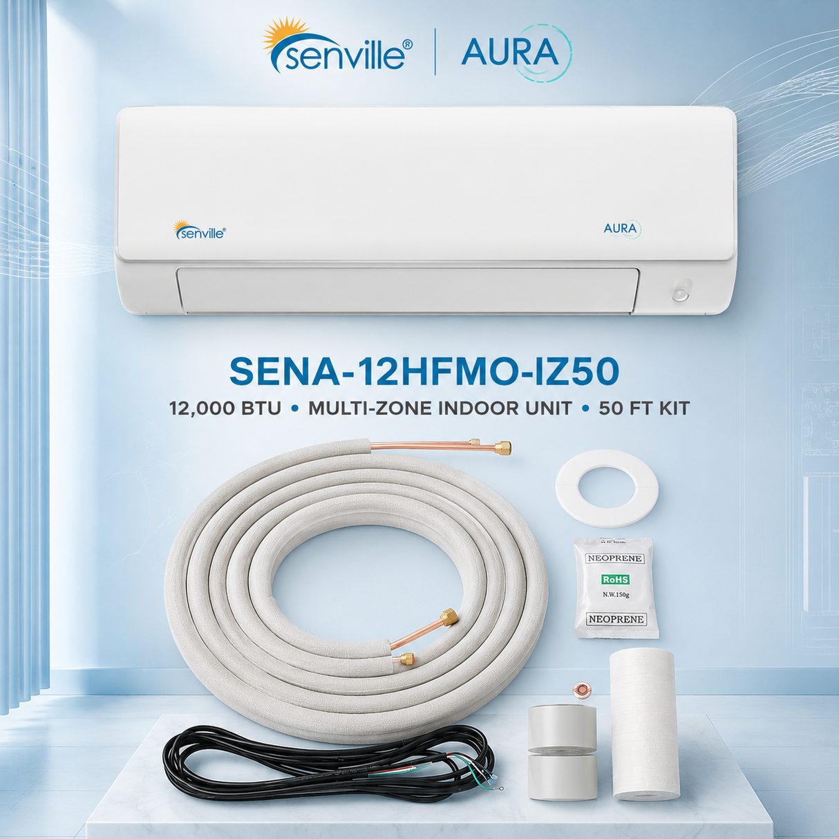 Senville AURA Multi-Zone Wall-Mounted Indoor Units