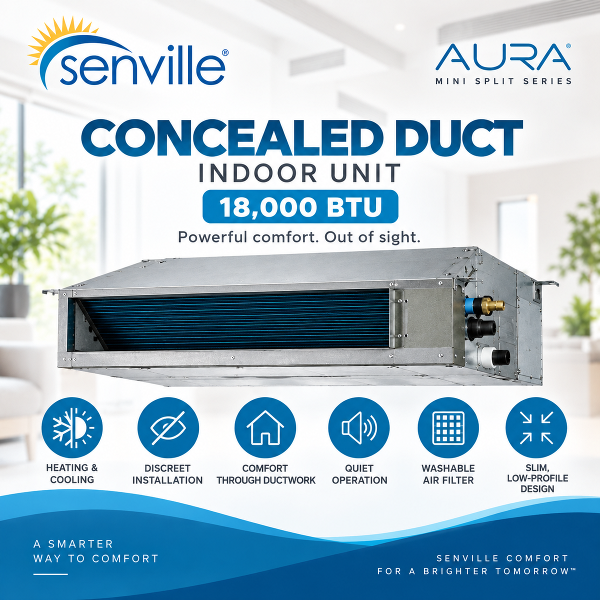 Senville AURA Concealed Duct Indoor Units