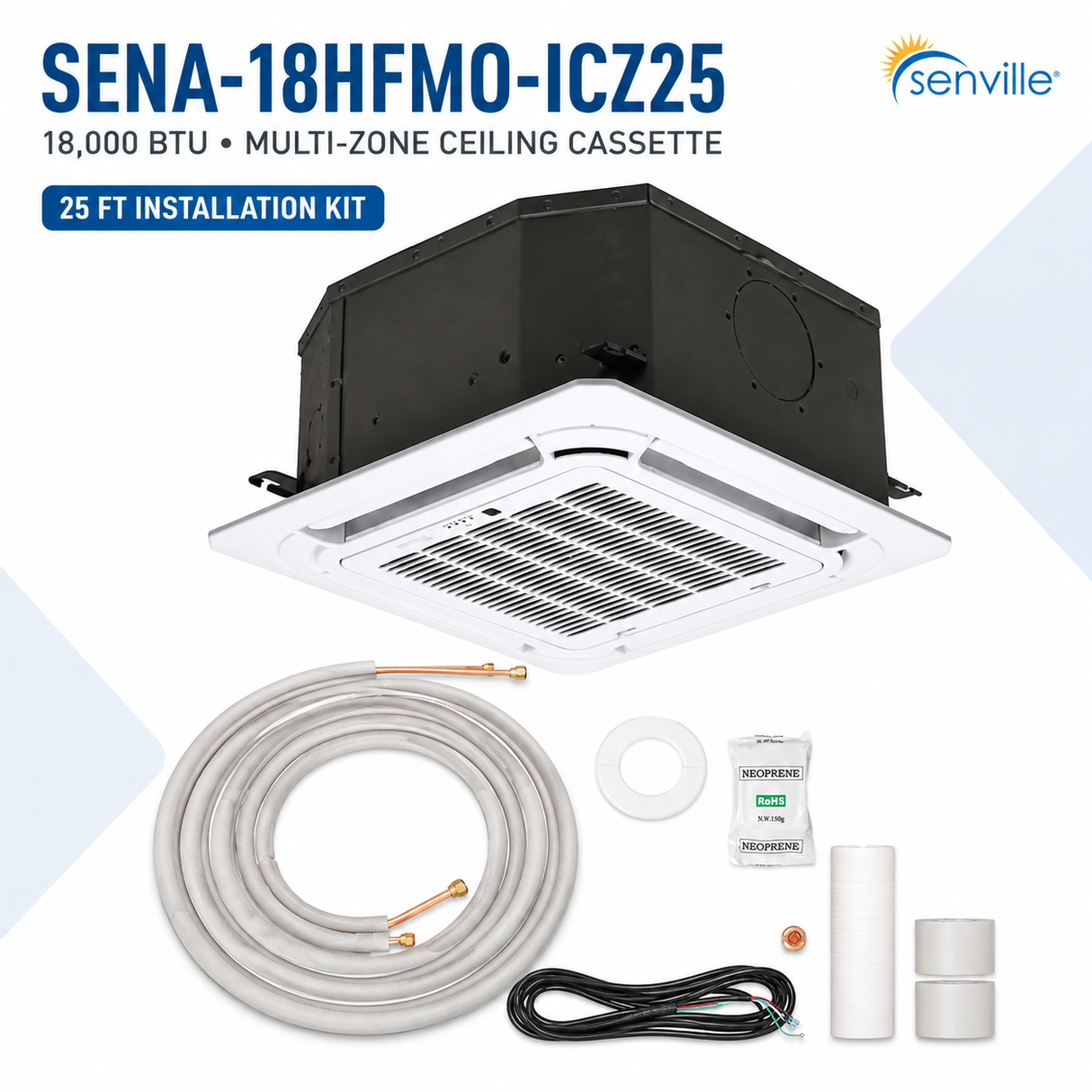 Senville Multi-Zone Ceiling-Cassette Systems