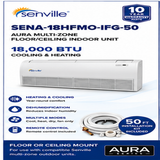 Senville AURA Multi-Zone Floor & Floor/Ceiling Indoor Units | 12K & 18K BTU