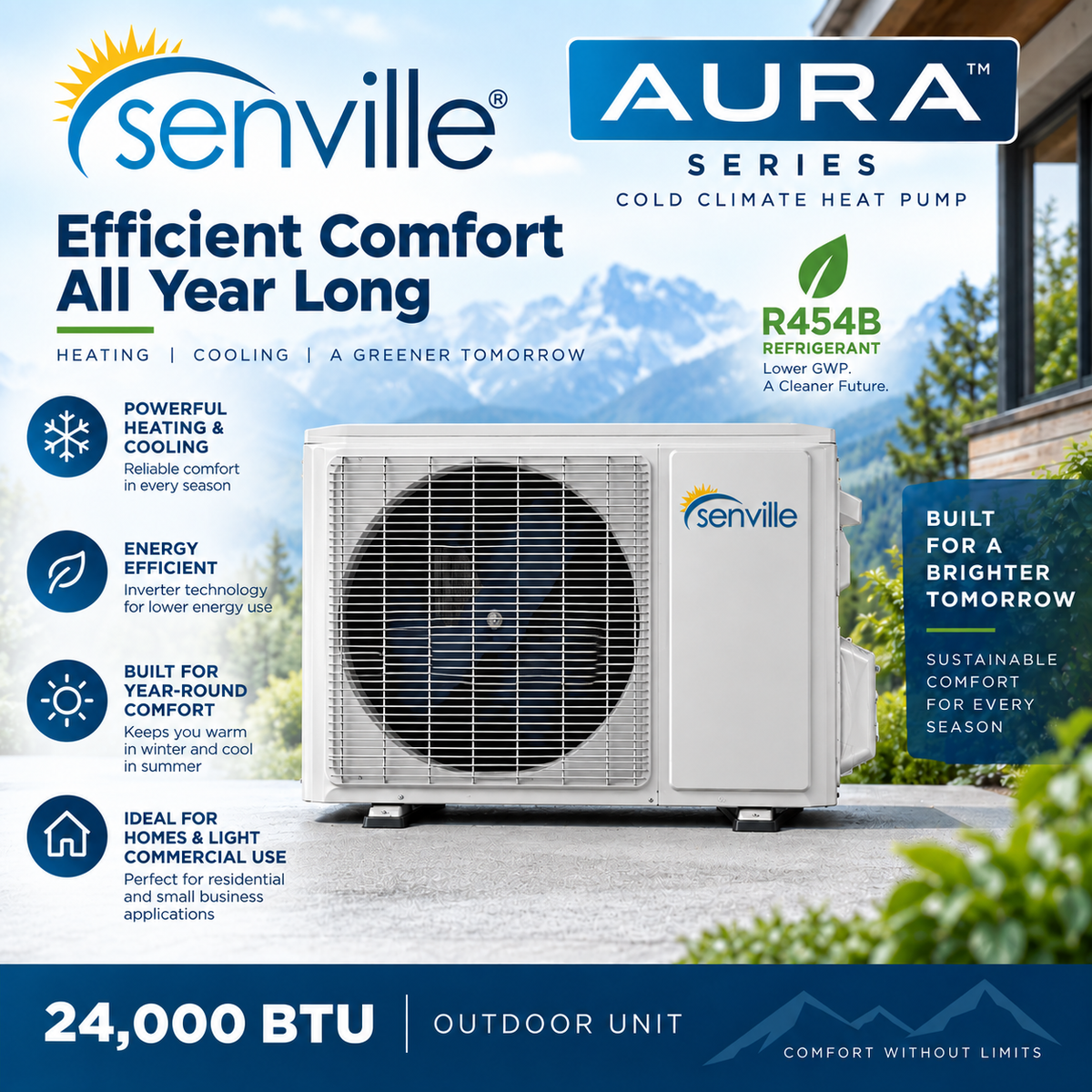 Senville AURA Mini Split Replacement Outdoor Units