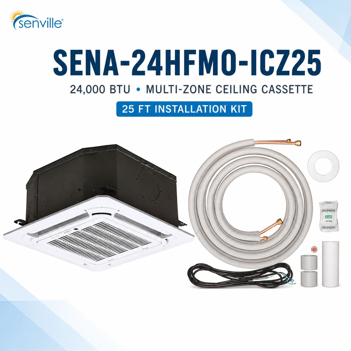 Senville Multi-Zone Ceiling-Cassette Systems