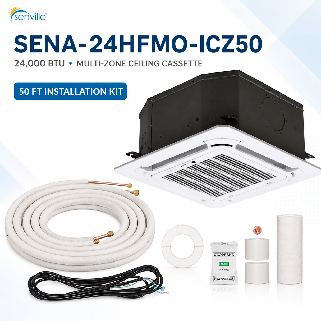 Senville Multi-Zone Ceiling-Cassette Systems