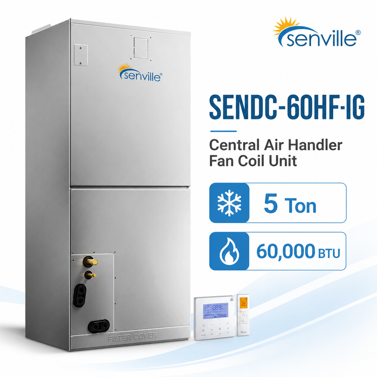 Senville SENDC Central Air Handler Fan Coil Units | 2, 4 & 5 Ton