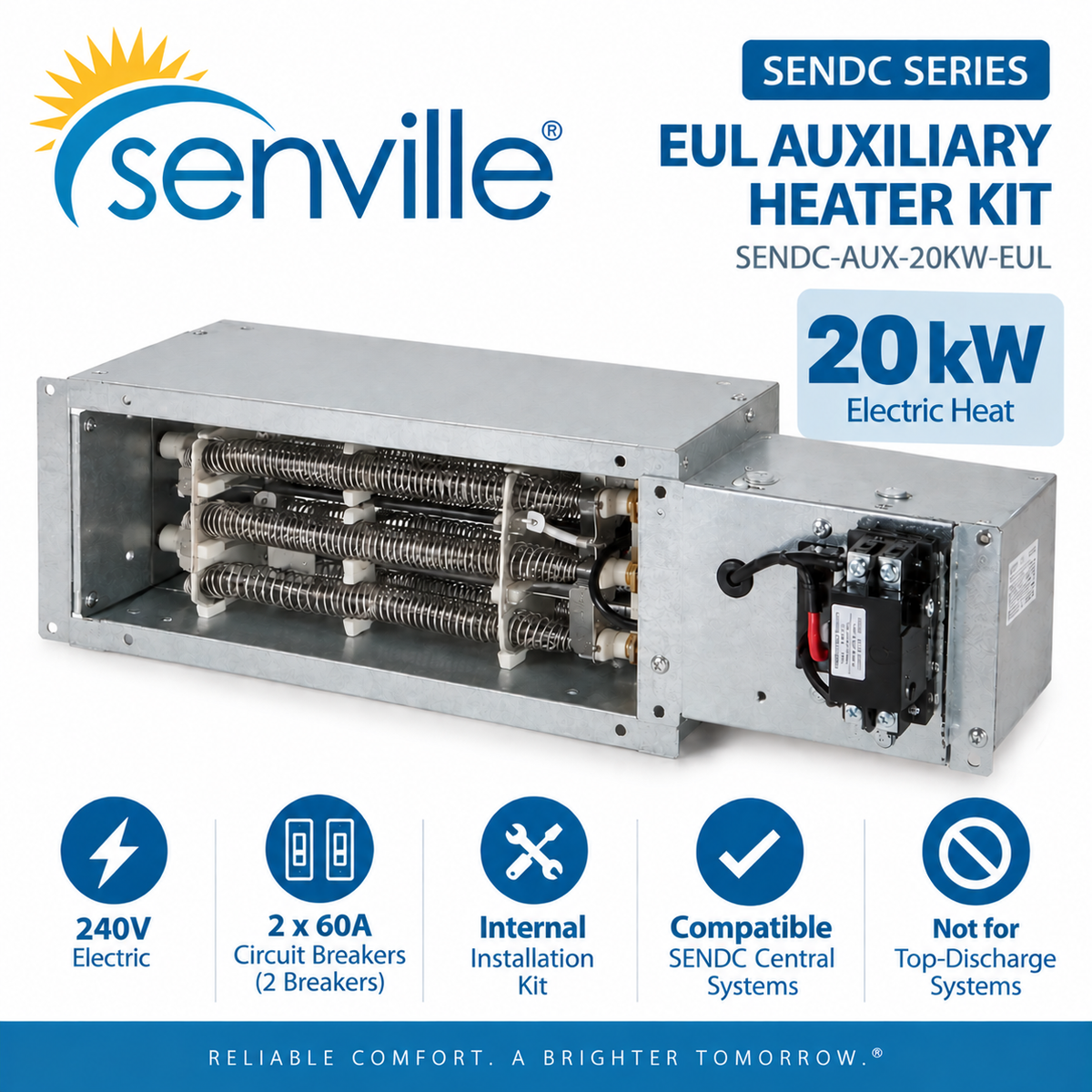 Senville SENDC EUL Auxiliary Heater Kits | 5, 10, 15 & 20 kW