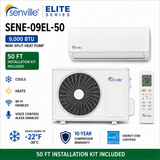 Senville ELITE Series Mini Split Heat Pump | 9K–24K BTU | SENE-EL