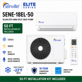 Senville ELITE Series Mini Split Heat Pump | 9K–24K BTU | SENE-EL