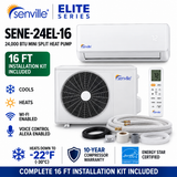 Senville ELITE Series Mini Split Heat Pump | 9K–24K BTU | SENE-EL