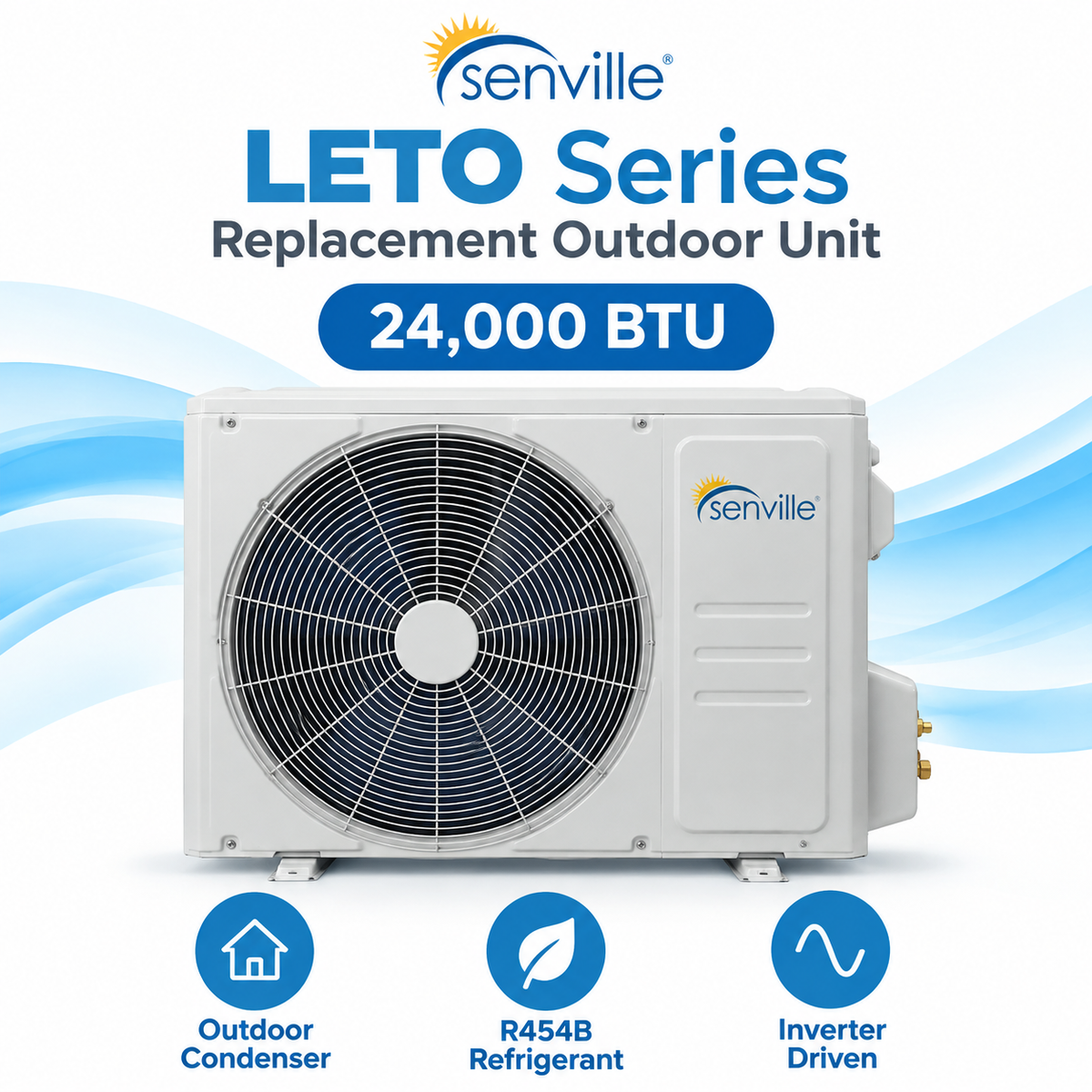 Senville LETO Mini Split Replacement Outdoor Unit