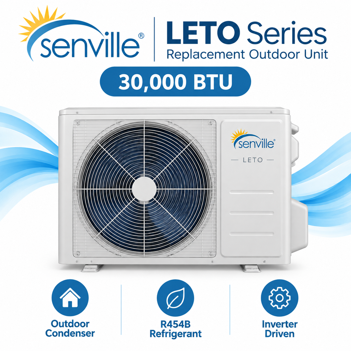 Senville LETO Mini Split Replacement Outdoor Unit