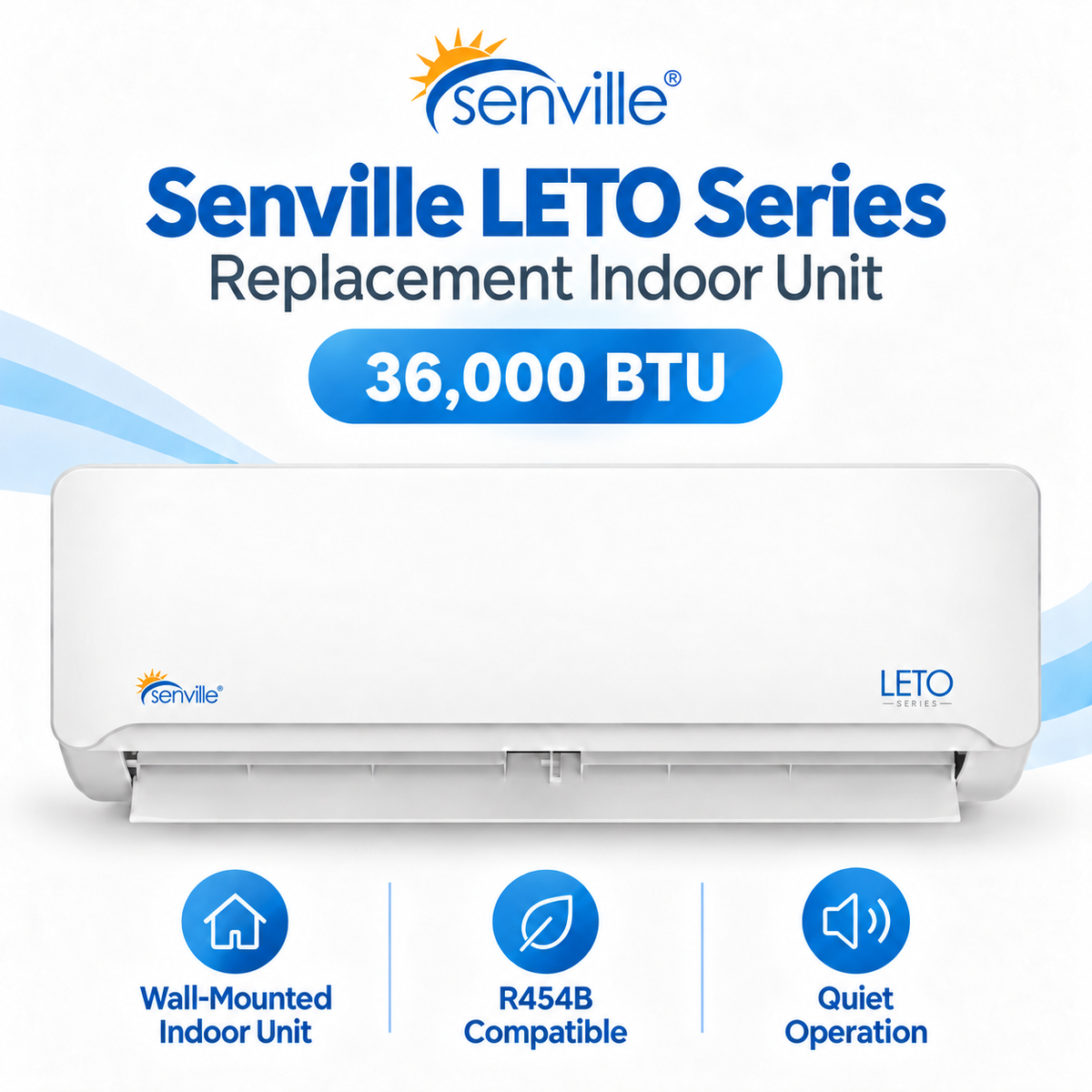 Senville LETO Mini Split Replacement Indoor Unit