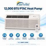 Senville PTAC Packaged Terminal Air Conditioner Heat Pumps