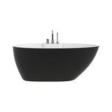 Hadiya-56-BLK Freestanding Bathtub