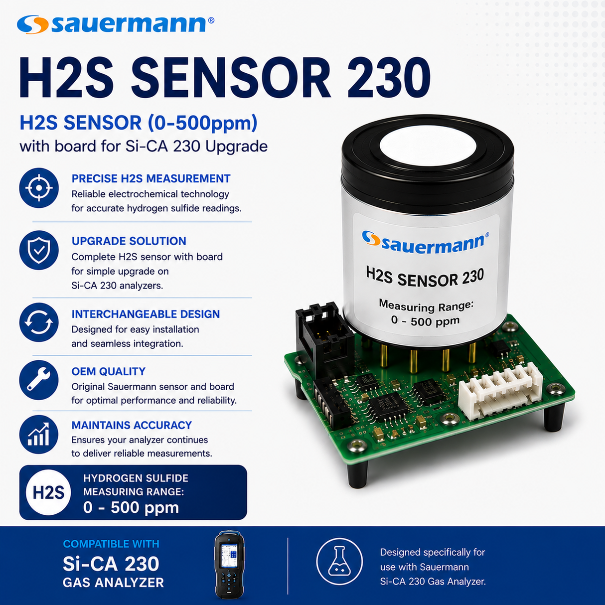 Sauermann H2S Sensor 230