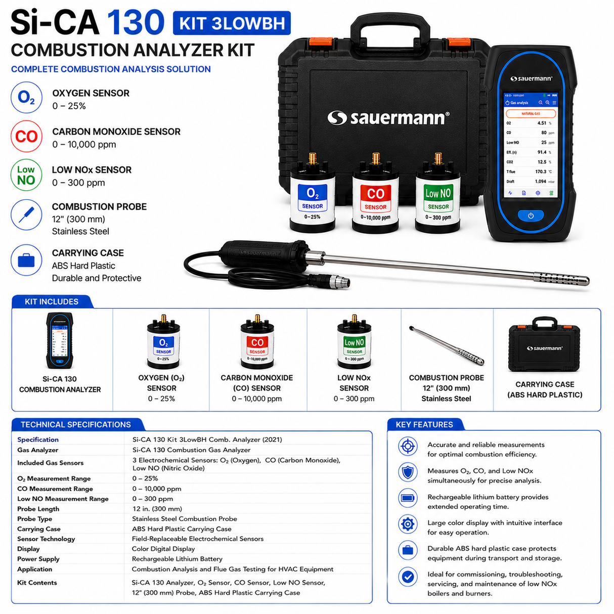 Sauermann Si-CA 130 Kit 3LowBH