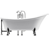 A&E Bath Diane 69" Freestanding Classical Clawfoot Acrylic Bathtub
