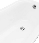 A&E Bath Diane 59" Freestanding Classical Clawfoot Acrylic Bathtub