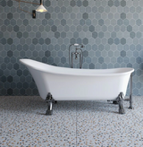 A&E Bath Diane 69" Freestanding Classical Clawfoot Acrylic Bathtub