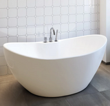 A&E Bath Stephanie Freestanding Deck Mount Acrylic Bathtub