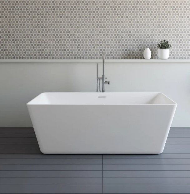 A&E Bath Carine Freestanding Deluxe Acrylic Bathtub