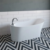 A&E Bath Addison 59"/67" Freestanding Deluxe Family Acrylic Bathtub