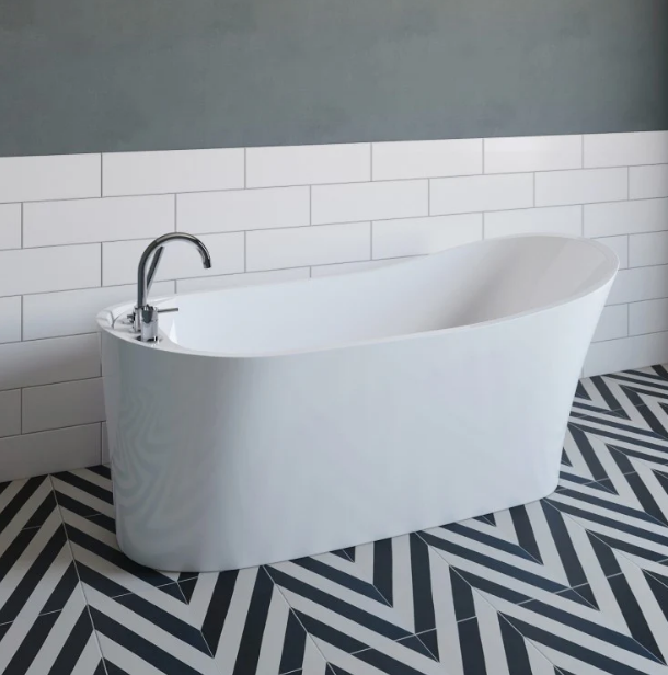 A&E Bath Addison 59"/67" Freestanding Deluxe Family Acrylic Bathtub