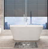 A&E Bath Anabelle 59"/67" Freestanding Deluxe Family Acrylic Bathtub