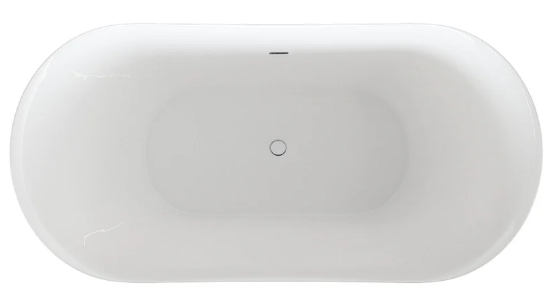 A&E Bath Corbin 59"/67" Freestanding Deluxe Family Acrylic Bathtub