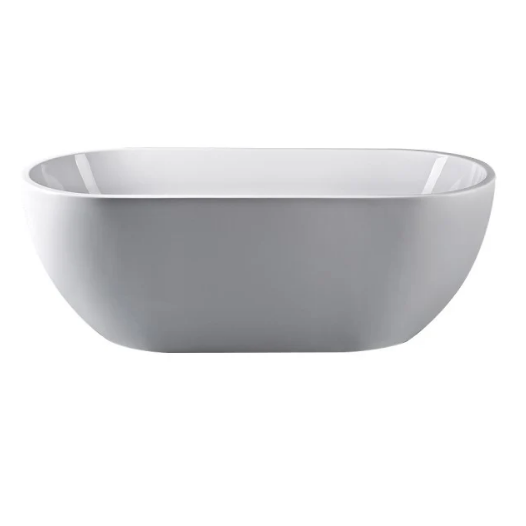 A&E Bath Lily 59"/67" Freestanding Deluxe Family Acrylic Bathtub