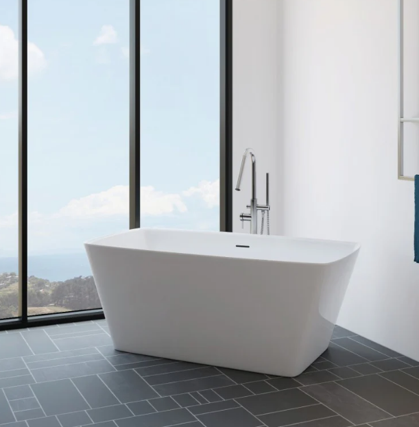 A&E Bath Quinn 59"/67" Freestanding Deluxe Family Acrylic Bathtub