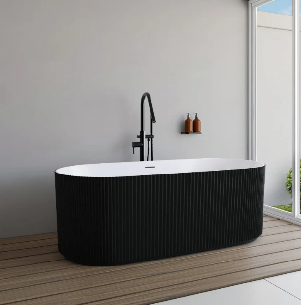 A&E Bath Scarlett 59"/67" Freestanding Artistic Acrylic Bathtub