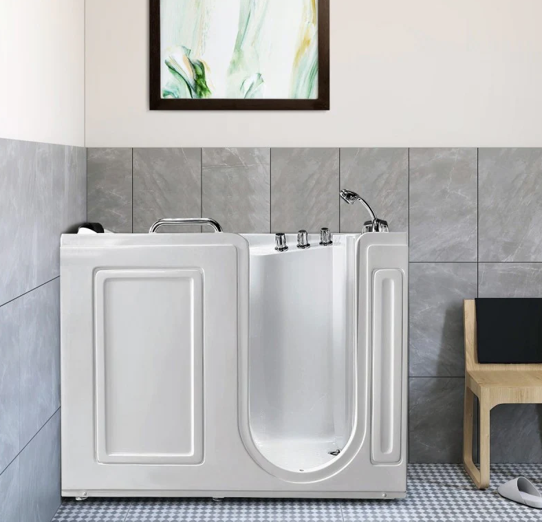 A&E Bath Sefra Left/Right Freestanding Walk-In Acrylic Bathtub