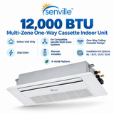 Senville AURA Multi-Zone One-Way Cassette Indoor Units | 6K–18K BTU