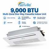 Senville AURA Multi-Zone One-Way Cassette Indoor Units | 6K–18K BTU