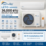 Senville LETO 36,000 BTU Mini Split Heat Pump | SENL-36CD