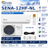 Senville AURA Wall Mounted Mini Split Air Conditioner & Heat Pump Systems