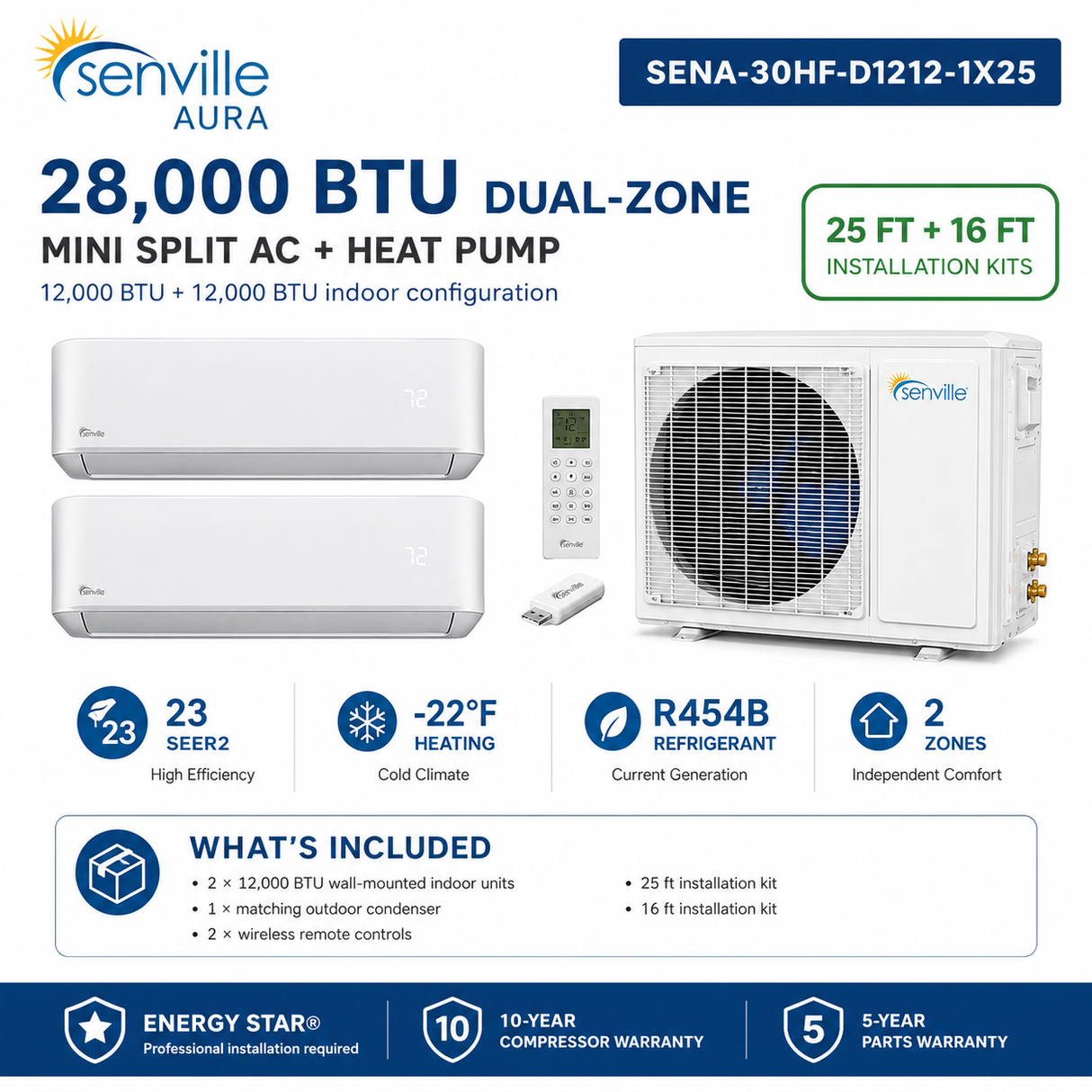 Senville SENA Series Multi‑Zone Mini Split System Air Conditioners