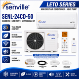 Senville LETO Series Wall‑Mounted Mini Split AC & Heat Pump