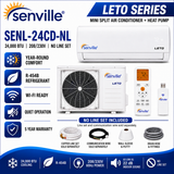 Senville LETO Series Wall‑Mounted Mini Split AC & Heat Pump