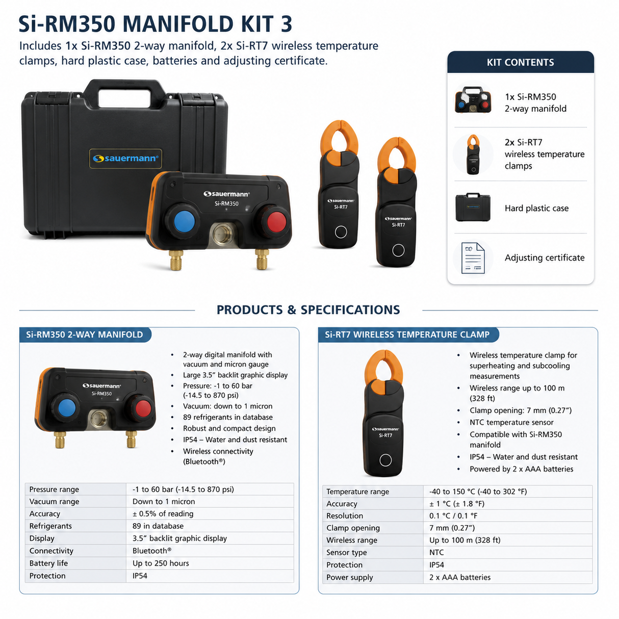 Sauermann Si-RM350 MANIFOLD KIT 3