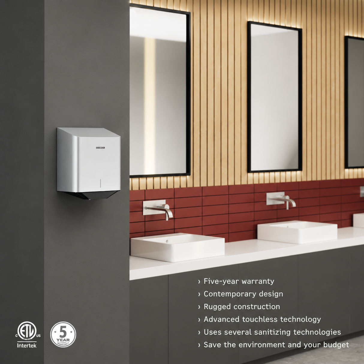 Stiebel Eltron Ultronic™ 1 Premium Touchless Automatic Hand Dryer