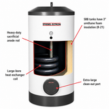 Stiebel Eltron SBB 300 Plus Domestic Hot Water Tanks for Solar, Geothermal or Hydronic Applications
