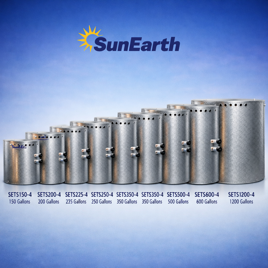 SunEarth 100010 Series  Solar Storage Tanks | 4,5,6,7 ft Tank Heights