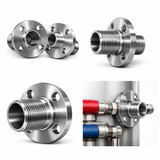 SunEarth SETS 1‑1/2" Stainless Steel MPT Flange Connection