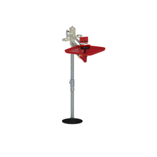 Stingray T2215 Floor Mounted Eye Wash Fixture Barrier Free - Tepid to the Core