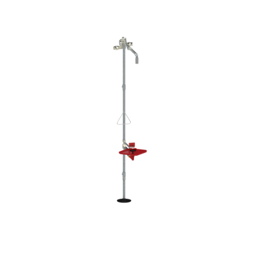 Stingray T5515 Floor Mounted Eye/Face Wash Fixture Barrier Free With Filter - Tepid to the Core