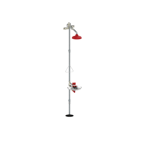 Stingray T5515 Floor Mounted Eye/Face Wash Fixture Barrier Free With Filter - Tepid to the Core