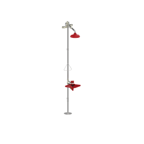 Stingray T5515 Floor Mounted Eye/Face Wash Fixture Barrier Free With Filter - Tepid to the Core